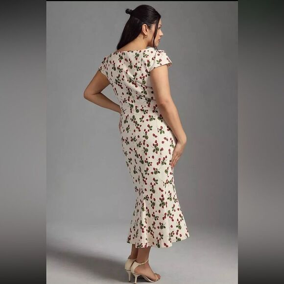 Anthropologie Cecily Cherries Pin-Up Girl Dress 2x - Picture 9 of 11